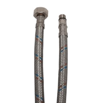   Csaptelep bekötő flexibilis cső vízre 40 cm, M10x18 - 1/2" KB